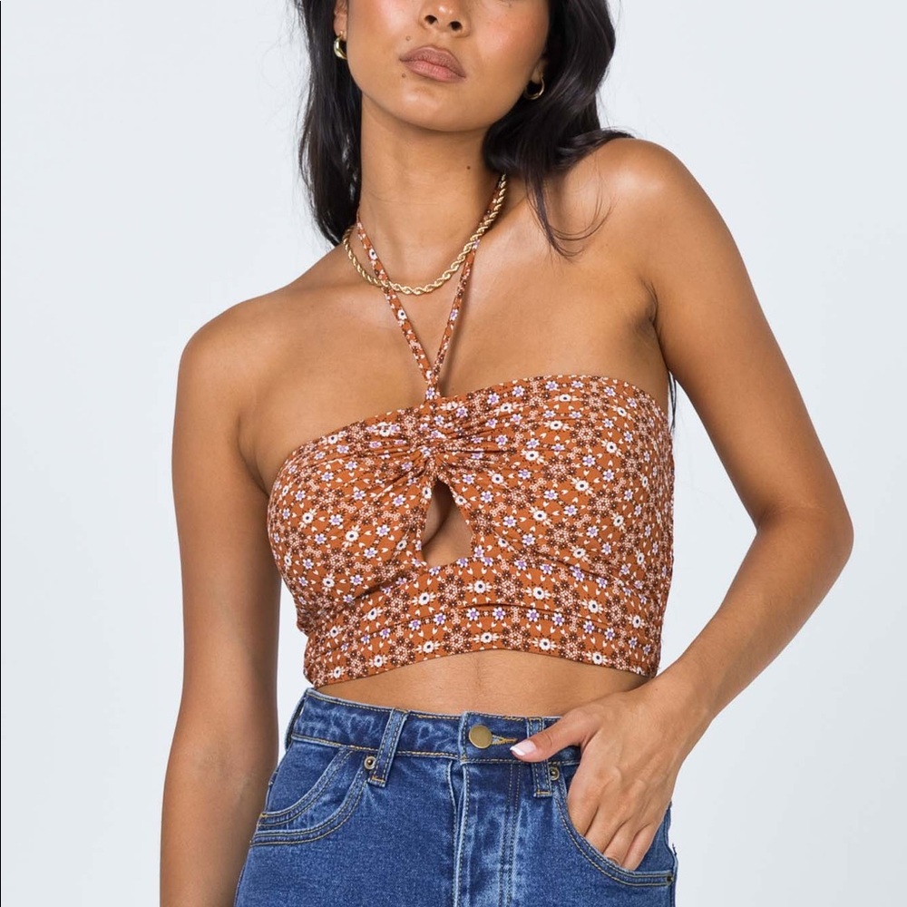 Princess Polly Jeremih Top Tan